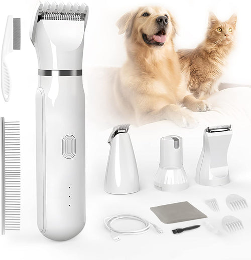 (🔥Last Day Promotion  - 49% off)2026-Ultimate Pet Grooming Kit 🐶 4-in-1 Electric Clippers with 4 Interchangeable Blades